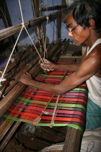 Traditional wooden handloom