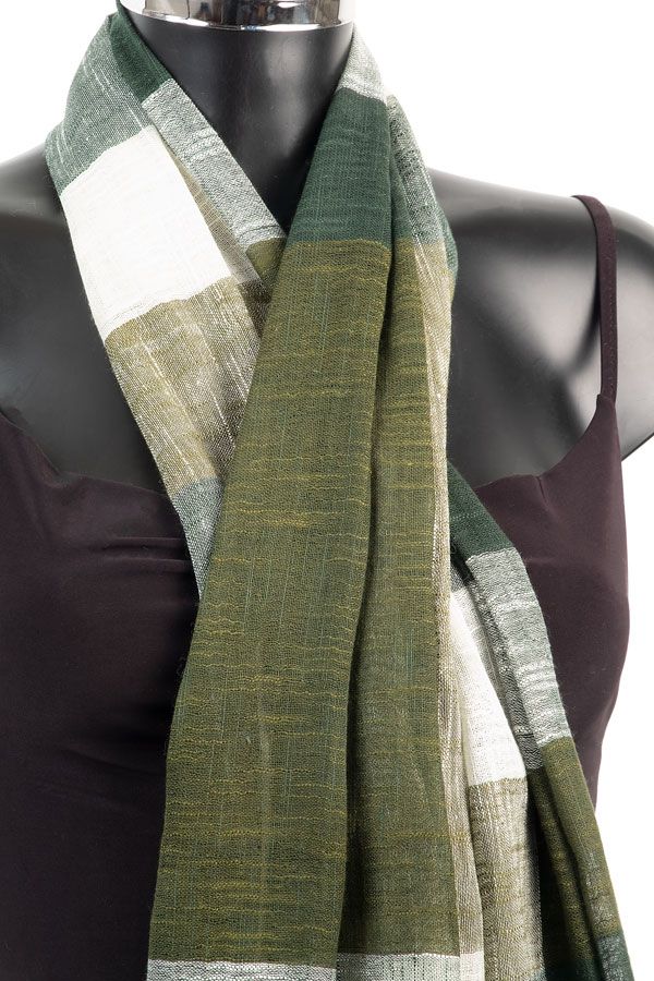Linen and Cotton Vegan Scarves For Summer